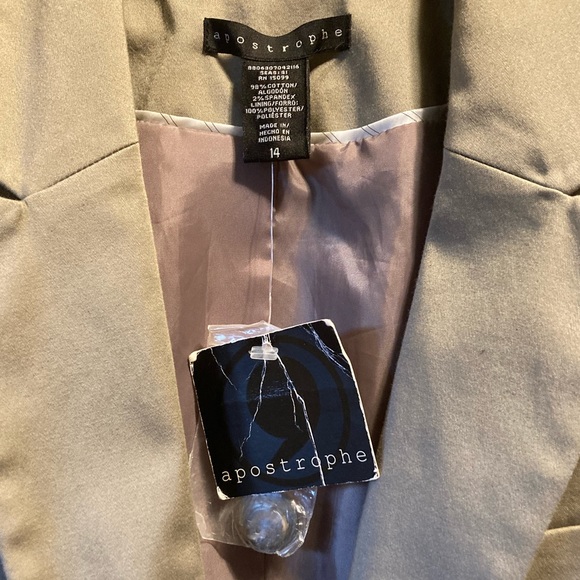 Apostrophe Essential Taupe/Grey/Khaki Jacket/Blazer - Picture 5 of 16